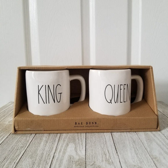 Rae Dunn Other - Rae Dunn KING QUEEN Mug Set